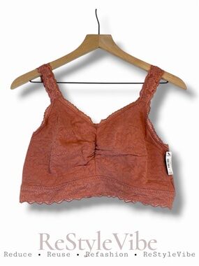 TORRID Women’s Plus Size 0 Bralette Bra Lace Stretch Adjustable Straps NWT